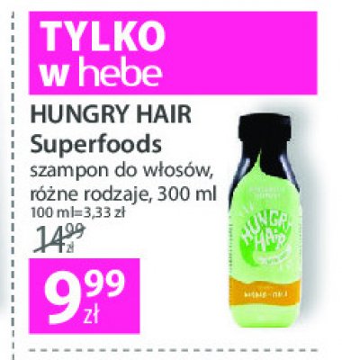 Szampon do włosów detox Hungry hair superfoods promocja
