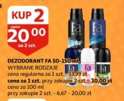 Dezodorant energizing fresh Fa men sport promocja