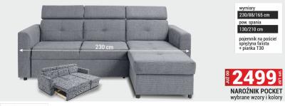 NAROŻNIK POCKET promocja w Merkury Market