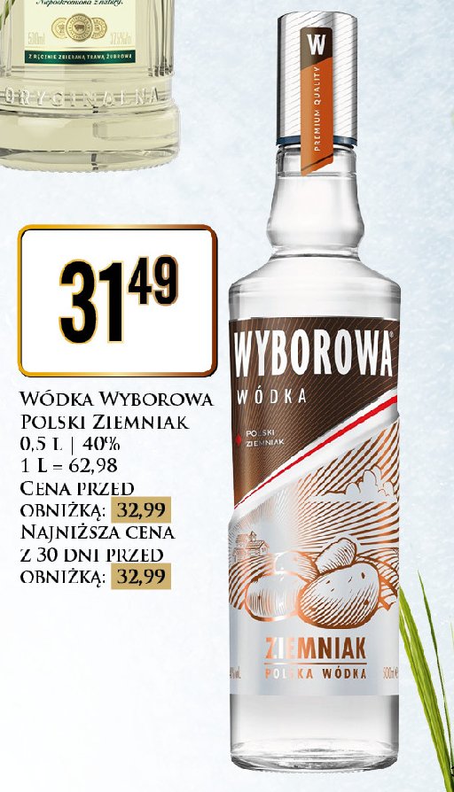 Wódka WYBOROWA POLSKI ZIEMNIAK promocja