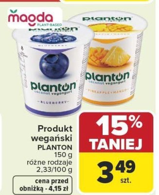 Produkt wegański PLANTON 150g różne rodzaje promocja w Carrefour Market