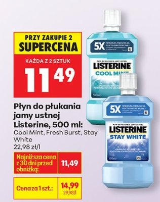 Płyn do płukania jamy ustnej, różne rodzaje promocja w Biedronka