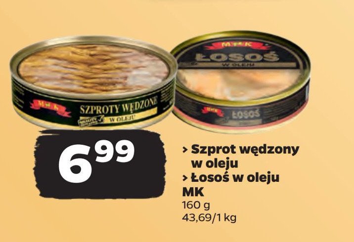 Łosoś w oleju M&k promocja