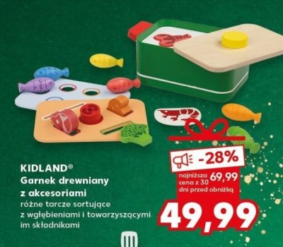 Garnek drewniany z akcesoriami 8 promocja w Kaufland