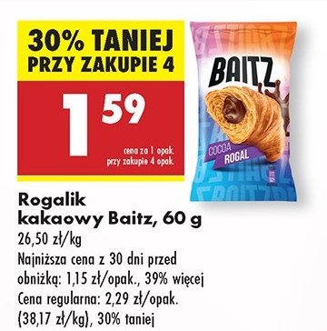 Rogalik kakaowy Baitz promocja w Biedronka