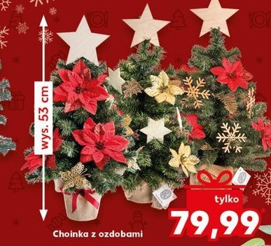 Choinka z ozdobami wys. 53 cm promocja