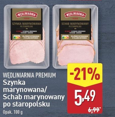 Schab marynowany po staropolsku Wędliniarnia premium promocja w Aldi