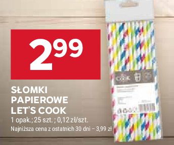 Słomki papierowe Let's cook promocja