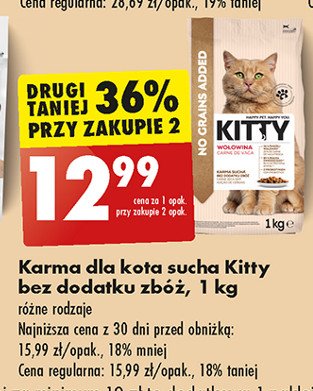 Karma dla kota sterile z wołowiną Kitty excellence promocja