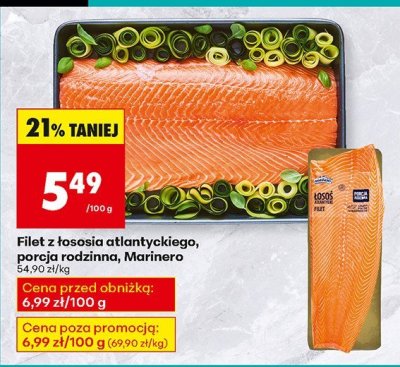 Filet z łososia atlantyckiego, porcja rodzinna, Marinero promocja w Biedronka