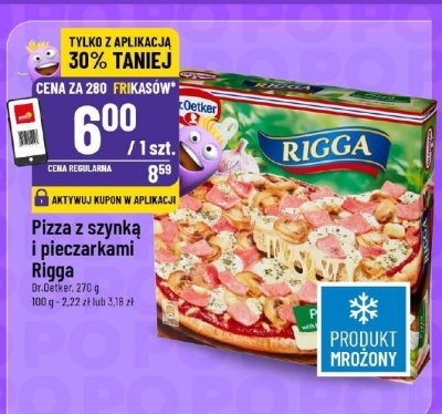 Pizza z szynką i pieczarkami Rigga promocja w POLOmarket