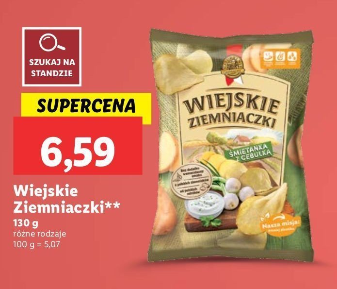 Chipsy 艣mietanka z cebulk膮 Lorenz wiejskie ziemniaczki promocja