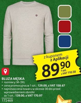 Bluza męska rozpinana rozm. s-xxl promocja w Selgros