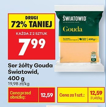 Ser żółty Gouda, 400 g promocja w Biedronka