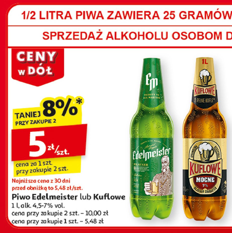 Piwo EDELMEISTER promocja w Auchan