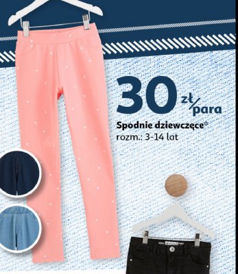 Spodnie dresowe dziewczęce 3-14 lat Auchan inextenso promocja