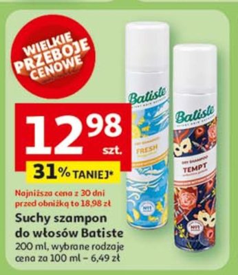 Szampon do w艂os贸w edgy & romantic tempt Batiste dry shampoo promocja