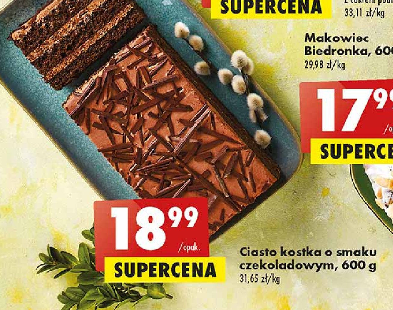 Ciastka z czekoladą promocja w Aldi