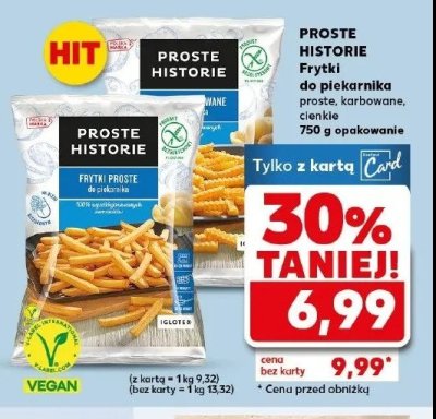Frytki cienkie Iglotex proste historie promocja