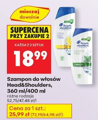 Szampon do włosów różne rodzaje promocja w Biedronka