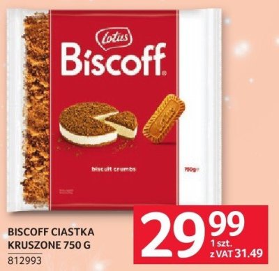 Ciastka Biscoff kruszone 750 g promocja w Selgros