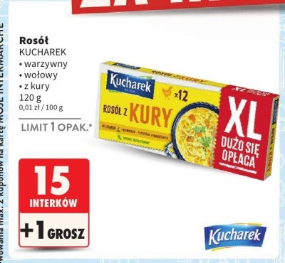 Rosół z kury, różne rodzaje Kucharek promocja w Intermarche