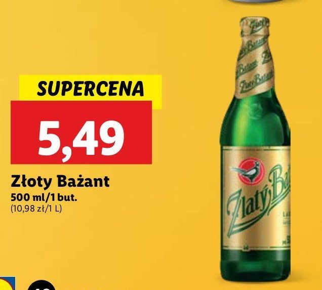 Piwo ZLATY BAZANT SVETLE promocja