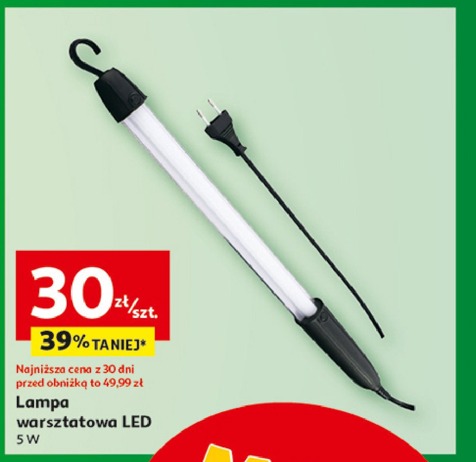 Lampa warsztatowa led promocja w Auchan