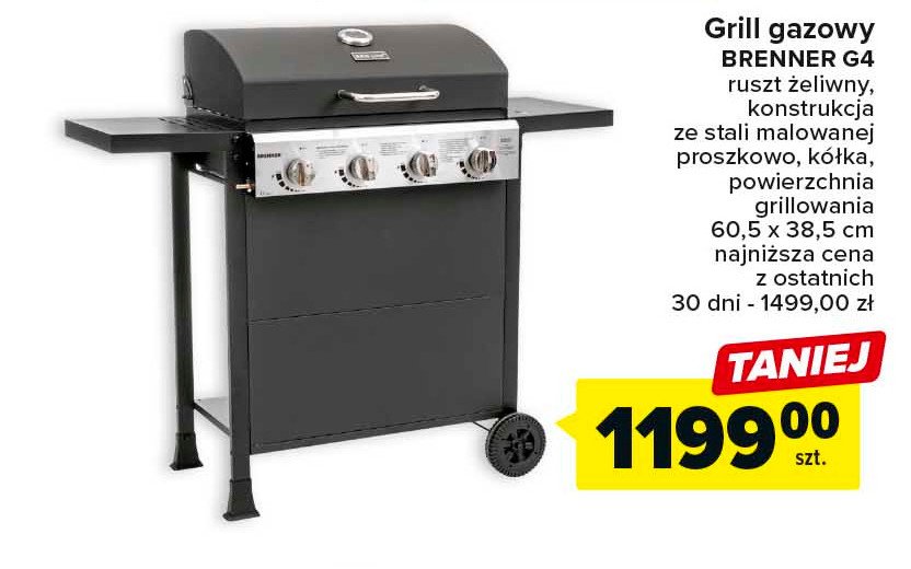 Grill gazowy brenner 4-palnikowy MIRPOL promocja