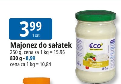 Majonez do sałatek Eco+ promocja w Leclerc