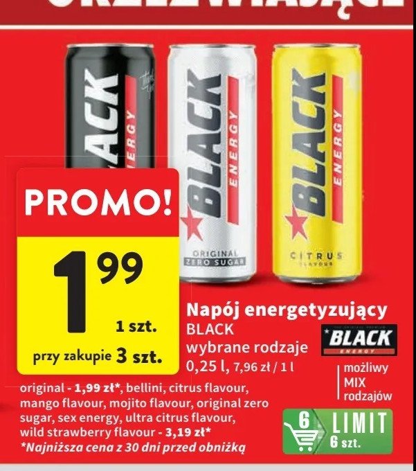 Napój energetyczny sex energy Black promocja