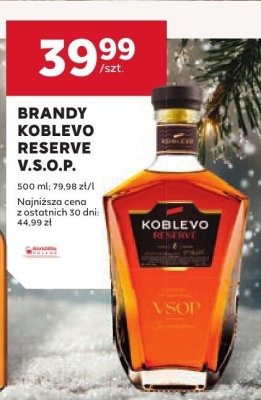Brandy Koblevo Reserve V.S.O.P. 500 ml promocja w Stokrotka