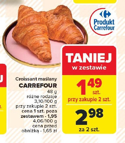 Croissant maślany Carrefour promocja