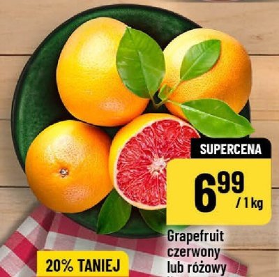 Grapefruit czerwony lub różowy promocja w POLOmarket