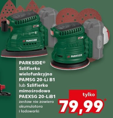 Szlifierka wielofunkcyjna PAMSG 20-Li B1 lub Szlifierka mimośrodowa PAEXSG 20-LiB1 PARKSIDE promocja w Kaufland
