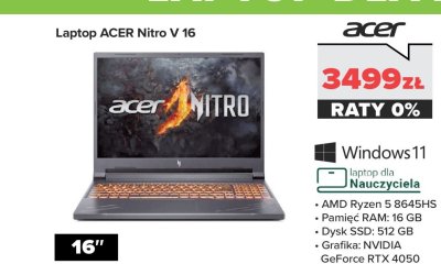 Laptop Nitro V 16 promocja w NEONET
