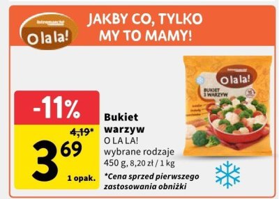 Bukiet warzyw O LA LA! wybrane rodzaje promocja w Intermarche