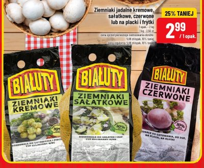Ziemniaki jadalne sałatkowe Białuty promocja w POLOmarket