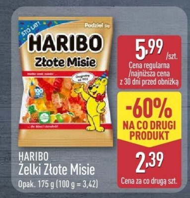 Żelki Złote Misie promocja w Aldi