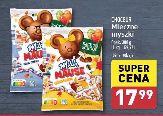 Mleczne myszki Choceur promocja