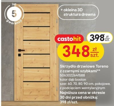Skrzydło drzwiowe Toreno promocja w Castorama
