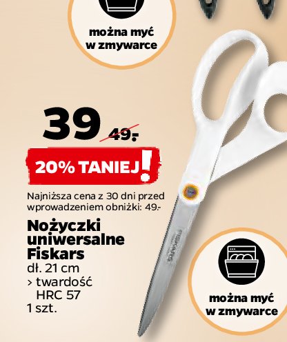 Nożyczki uniwersalne 21 cm Fiskars promocja