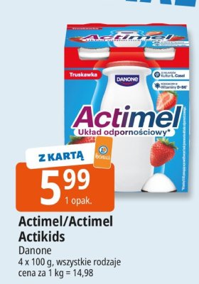 Jogurt Actimel/Actimel Actikids promocja w Leclerc