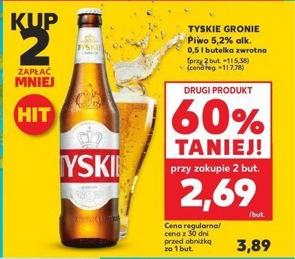 Piwo Tyskie Gronie promocja w Supeco