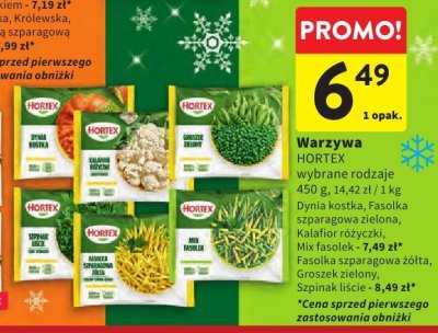 Warzywa HORTEX wybrane rodzaje promocja w Intermarche