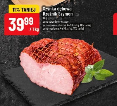 Szynka dębowa Rzeźnik Szymon 1 kg promocja w POLOmarket