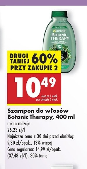 Szampon do włosów zielona herbata & eukaliptus & cytrus Garnier promocja