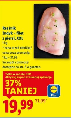 Indyk - filet z piersi, XXL promocja w Lidl