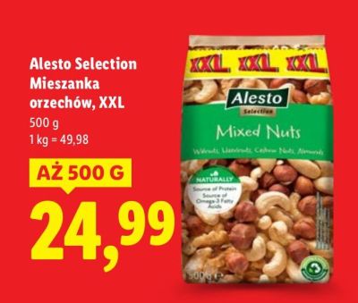 Mieszanka orzechów Alesto Selection XXL 500 g promocja w Lidl