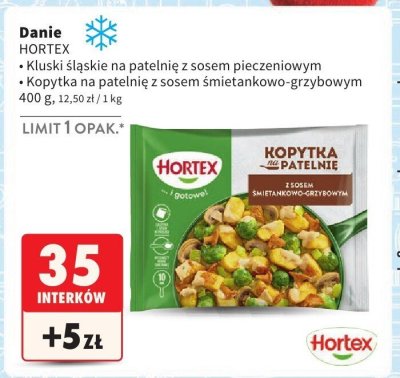Kopytka na patelnię z sosem śmietankowo-grzybowym Hortex promocja